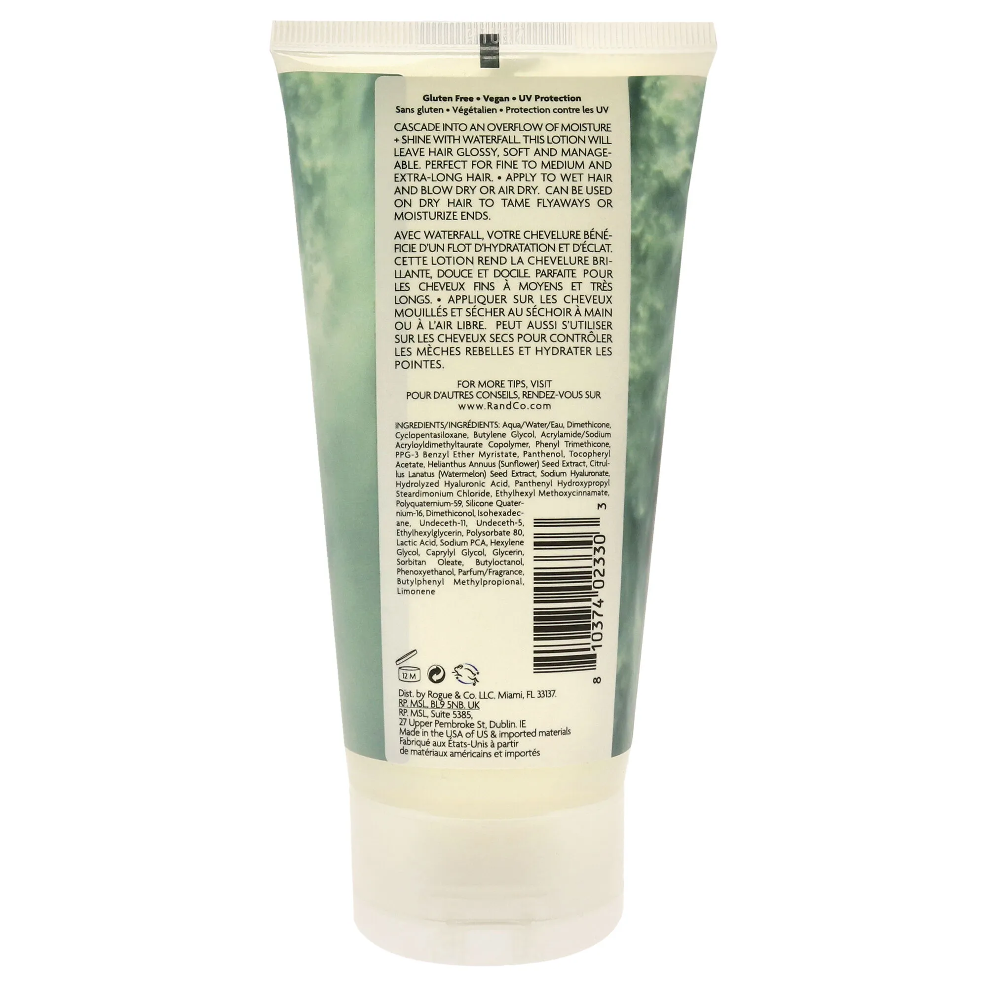 Waterfall Moisture and Shine Lotion by R+Co for Unisex - 5 oz Lotion