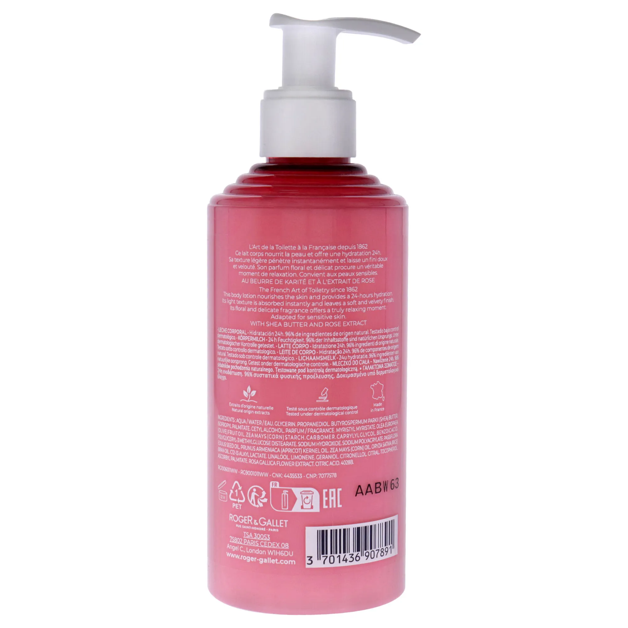 Wellbeing Body Lotion - Rose by Roger & Gallet for Unisex - 8.4 oz Body Lotion